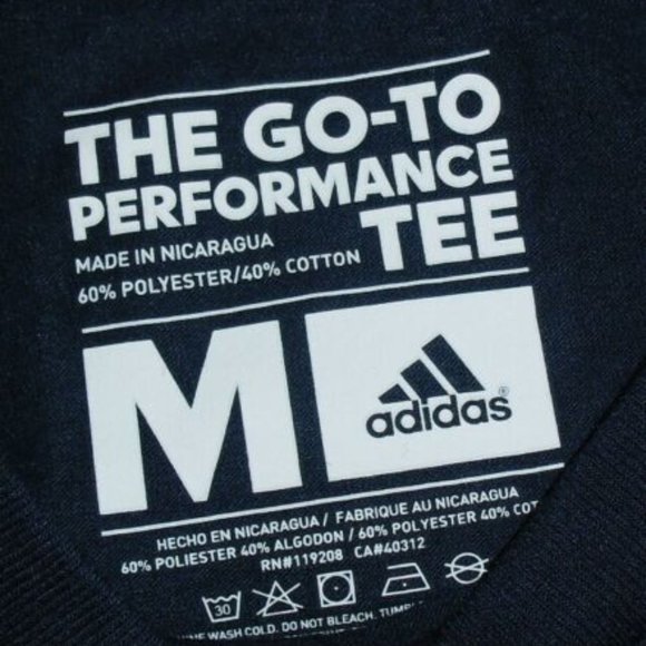 Chicago Fire MLS Adidas Soccer Football Mens Adult T-Shirt sz. Medium New Blue - Picture 2 of 3